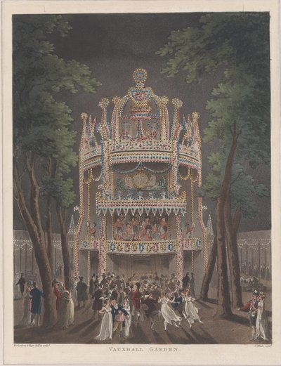 Vauxhall Garden, 1809., 1809 av Thomas Rowlandson