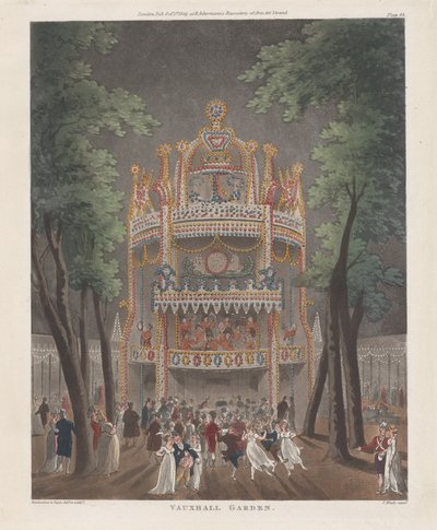 Vauxhall Garden, 2 oktober 1809, 2 oktober 1809 av Thomas Rowlandson