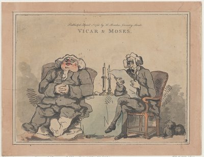 Vicar och Moses, 1 april 1786., 1 april 1786. av Thomas Rowlandson