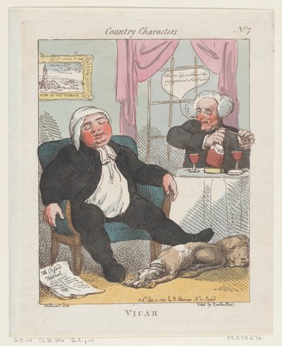 Kyrkoherde, 10 september 1799., 10 september 1799. av Thomas Rowlandson