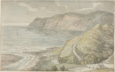 Utsikt från värdshuset i Lynton av Thomas Rowlandson