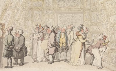 Utställning på Royal Academy av Thomas Rowlandson