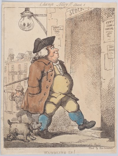 Waddling In!, 1 augusti 1799., 1 augusti 1799. av Thomas Rowlandson