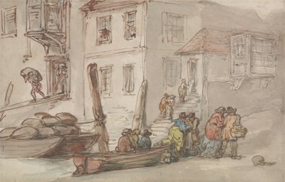 Wappings gamla trappa av Thomas Rowlandson