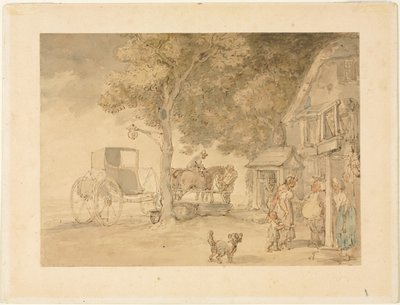 Vatna hästar av Thomas Rowlandson