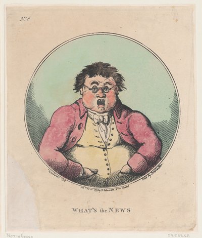 Vad är nyheterna, 20 oktober 1799., 20 oktober 1799. av Thomas Rowlandson