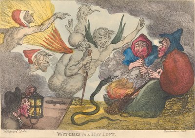 Häxor på en höloft av Thomas Rowlandson