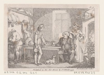 Young Adams Katekeserad av Parson Adams, från The Adventures of Joseph Andrews, and his fr..., 1792. av Thomas Rowlandson