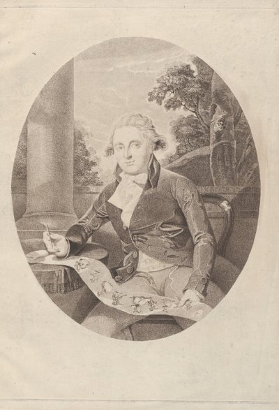Henry William Bunbury ritar sin långa menuett, 1789., 1789. av Thomas Ryder