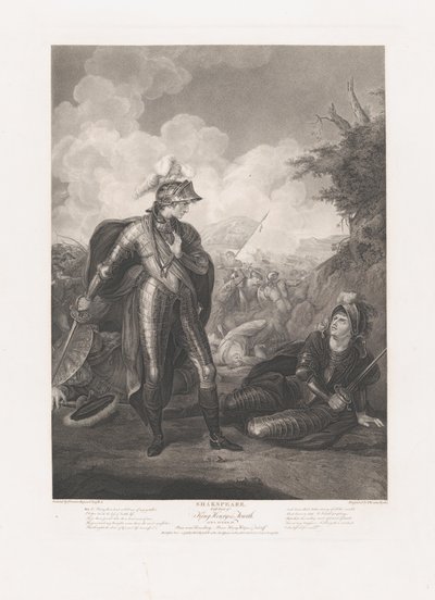 Prince Henry, Hotspur och Falstaff Shakespeare, King Henry..., publicerad första gången 1796, återutgiven 1852. av Thomas Ryder