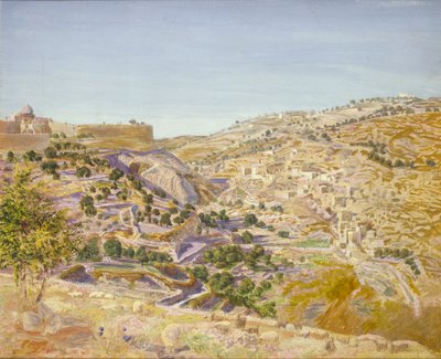 Utsikt över Jerusalem, 1854 av Thomas Seddon