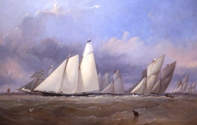 Amerika i Cowes, 1852 av Thomas Sewell Robins