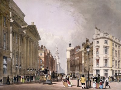 Cheapside och herrgården, 1842 av Thomas Shotter Boys