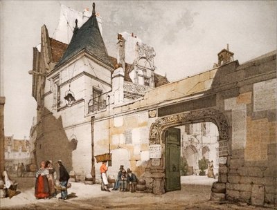 Hotel Cluny, exteriör av domstolen av Thomas Shotter Boys
