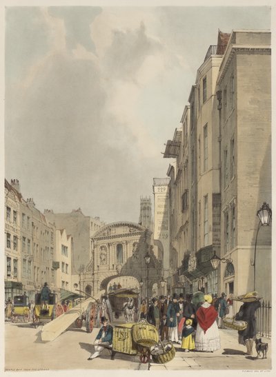 London As It Is: Temple Bar, från Stranden av Thomas Shotter Boys