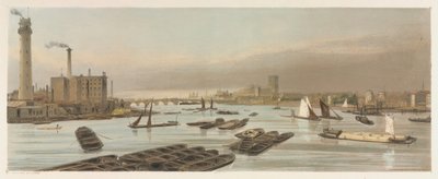 London som det är: Westminster, från Waterloo Bridge, 1842. av Thomas Shotter Boys