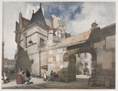 Pittoresk arkitektur i Paris, Gent, Antwerpen, Rouen: Hôtel de Cluny, Paris av Thomas Shotter Boys