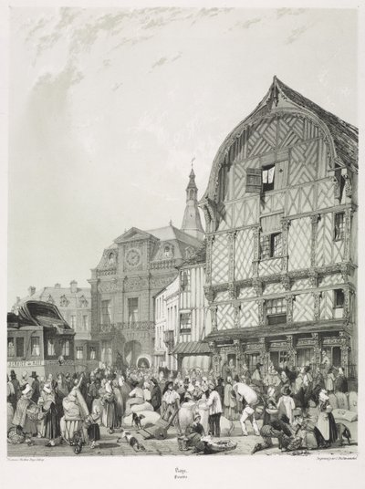 Pittoreska och romantiska resor i gamla Frankrike, Picardie (Vol. 2): Roye av Thomas Shotter Boys