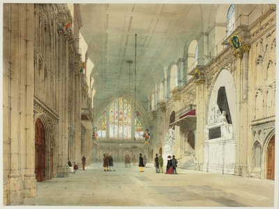 The Guildhall, skylt 25 från Original Views of London as It Is av Thomas Shotter Boys