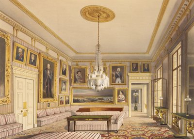 The Striped Drawing Room, Apsley House, 1853 (tryck) av Thomas Shotter Boys