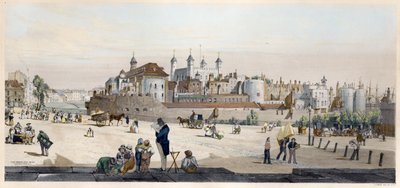 Tower of London och Mint från Great Tower Hill av Thomas Shotter Boys