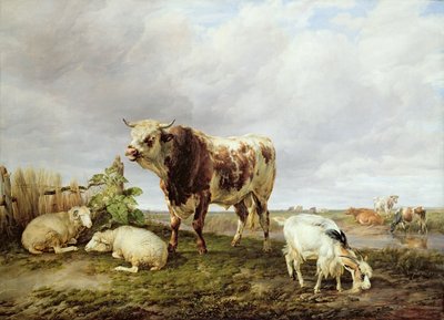 Boskap på ängen av Thomas Sidney Cooper