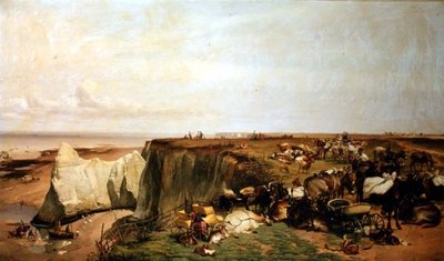 Väntar på hyra av Thomas Sidney Cooper