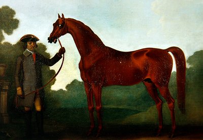 Mr Charles Wilsons Arabian with a Groom (olja på duk) av Thomas Spencer