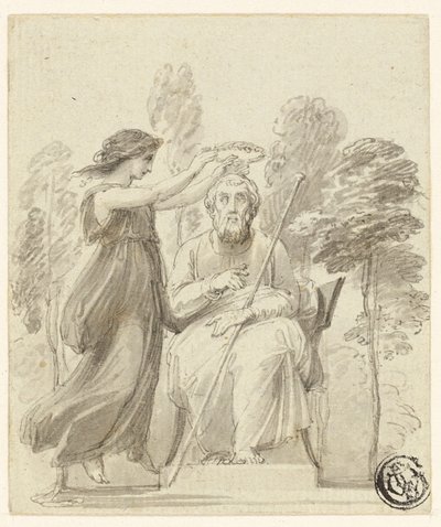 Krönande Homer av Thomas Stothard