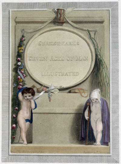 Shakespeare: The Seven Ages of Man, frontispice av Thomas Stothard