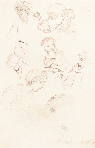 Studieblad av Thomas Stothard