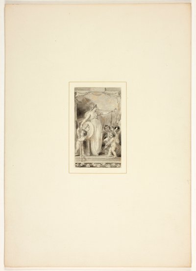 Studie för en plansch ur Uppgiften av Thomas Stothard