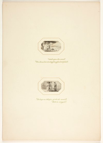 Studie till en plansch ur Uppgiften av Thomas Stothard