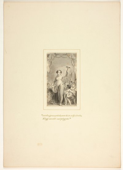 Studie för en plansch ur Uppgiften av Thomas Stothard