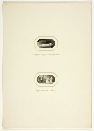 Studera för en tallrik från The Triumphs of Temper, i 1796 Royal Engagements Pocket Book av Thomas Stothard