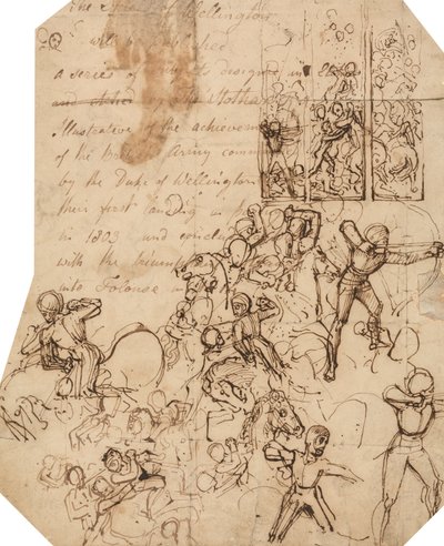 Studera för Wellington Shield av Thomas Stothard