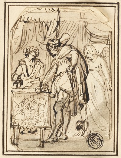 Ung man vid skrivarens bord av Thomas Stothard