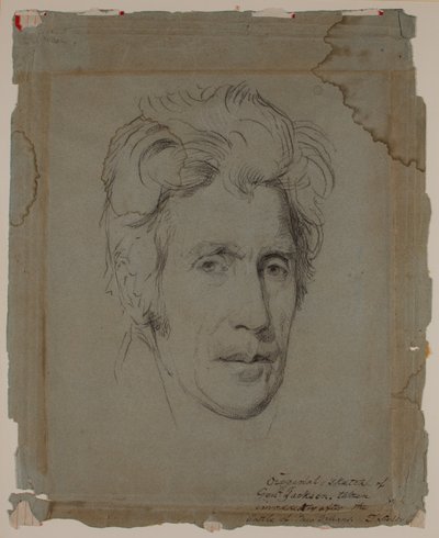 Andrew Jackson, efter slaget vid New Orleans, ca 1815 (ritning) av Thomas Sully