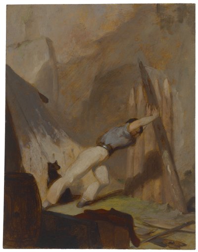 Att bygga ett skydd, ca 1856 av Thomas Sully