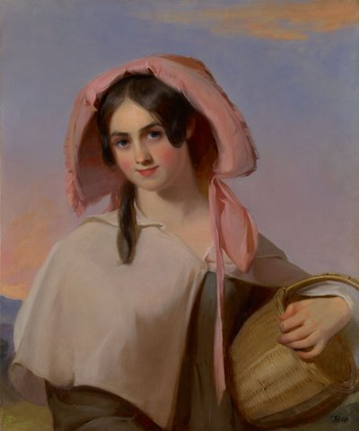 Elizabeth Huddell Cook (senare Elizabeth Huddell Cook Bache, 1815-1898) som Landsbygdsflickan av Thomas Sully