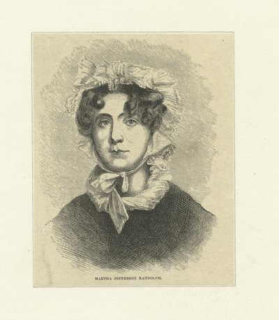 Martha Jefferson Randolph (trägravyr) av Thomas Sully