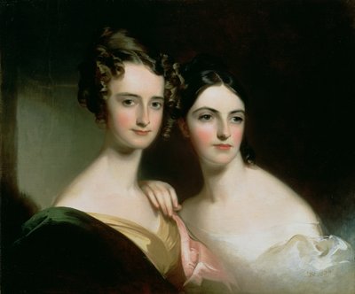 Porträtt av Ellen och Mary McIlvaine av Thomas Sully