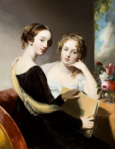 Porträtt av fröknarna Mary och Emily McEuen av Thomas Sully