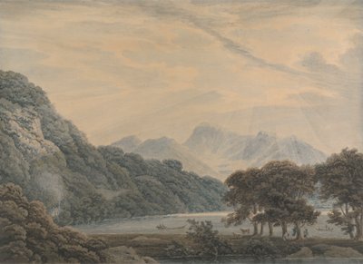 Chefen för Ullswater, med Lodge of Patterdale till vänster av Thomas Sunderland