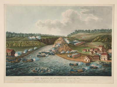 Slaget vid Queenstown, 13 oktober 1813, publicerat för J. Jenkins Martial Achievements av Thomas Sutherland