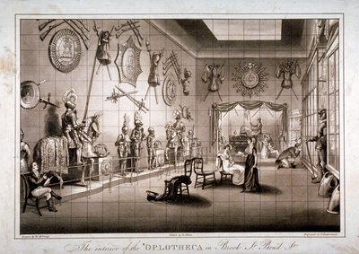 The Hoplotheca, Brook Street, Westminster, London, c1810 av Thomas Sutherland