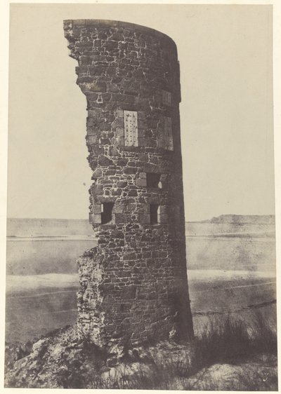 Torn träffat av blixten, Saint-Ouen Bay,1854 (foto) av Thomas Sutton