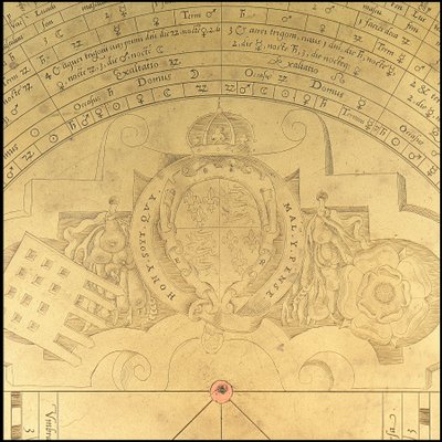 Astrolabium: detalj åtsidan, ca 1552 (brons) av Thomas & Sutton Henry (c.1624 65) Gemini