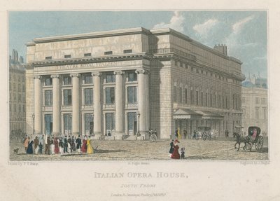 Italienska operahuset, South Front, London av Thomas Talbot Bury