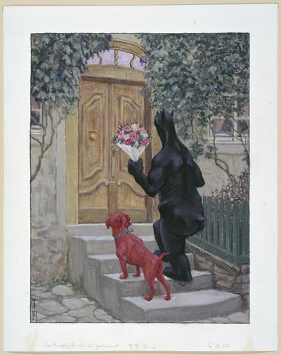 Der Simplicissimus als Gratultant av Thomas Theodor Heine